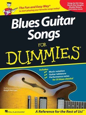 cover image of Blues Guitar Songs for Dummies (Music Instruction)
